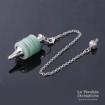 Pendule Anneaux Aventurine Verte