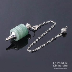 Pendule Anneaux Aventurine Verte