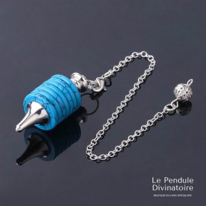 Pendule Anneaux Turquoise bleue