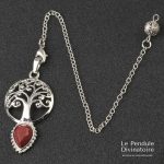 Pendule Arbre Jaspe Rouge