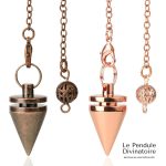 Pendule cône en métal - pendule divinatoire métal classique