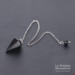 Pendule Hexagonal Onyx Noir