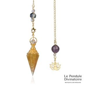 Pendule Reiki Aventurine Jaune